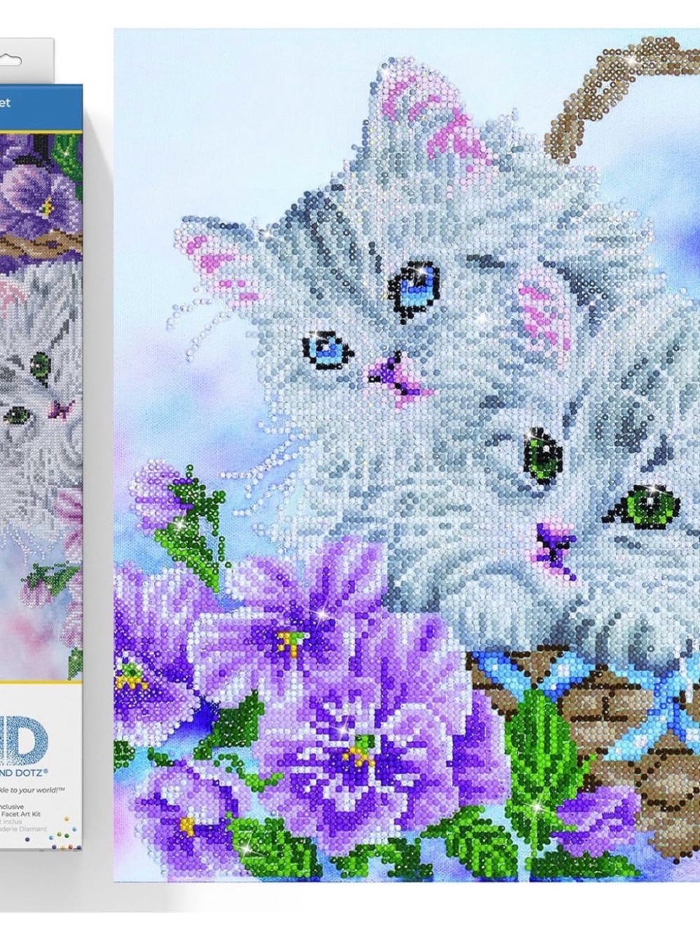 DIAMOND DOTZ Kitty Basket Diamond Painting Kit